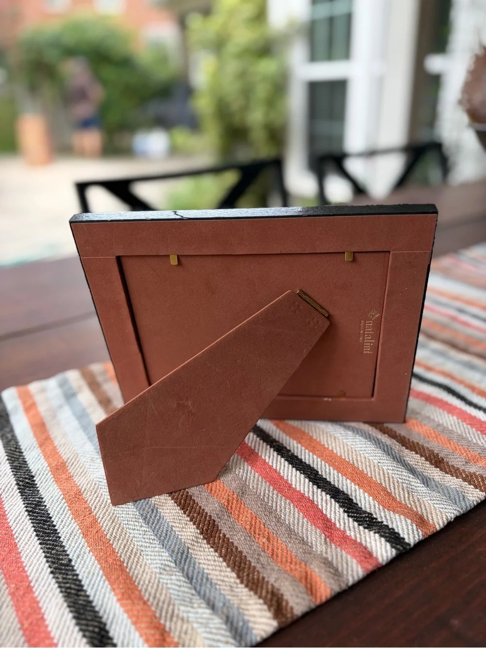 Natalia Italian Made Wooden Herringbone 5” x 7” Picture Frame