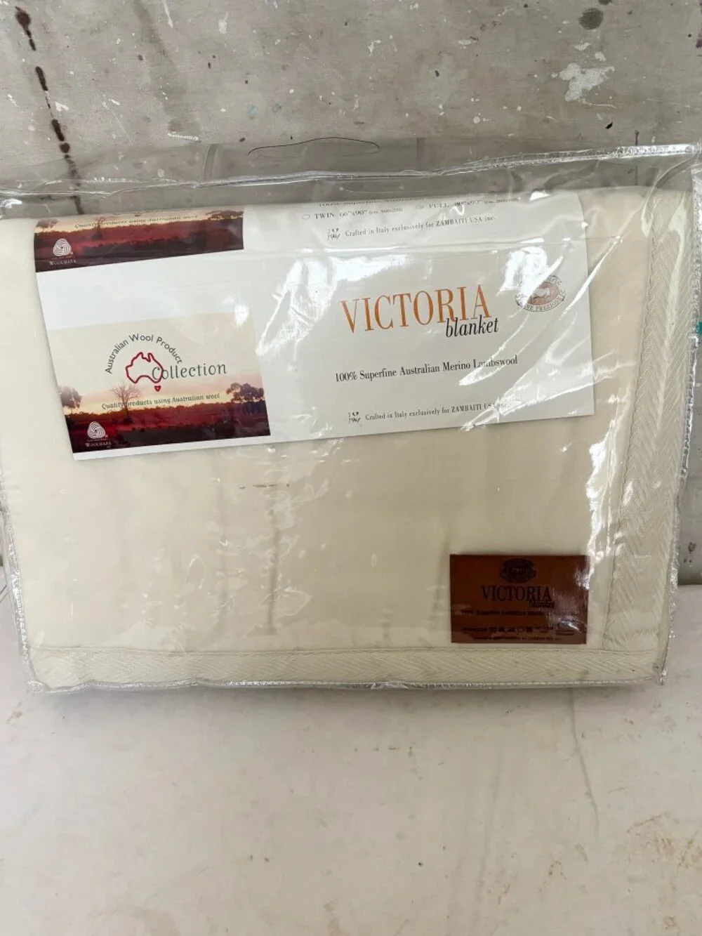 Zambaiti Victoria Merino Lambswool Full Blanket Compagnia Lane Preziose NWT