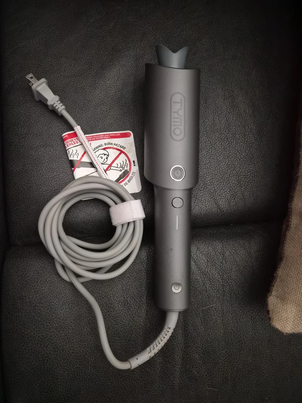 TYMO Metallic Gray Automatic Rotating Curling Iron - Gray 1 Inch