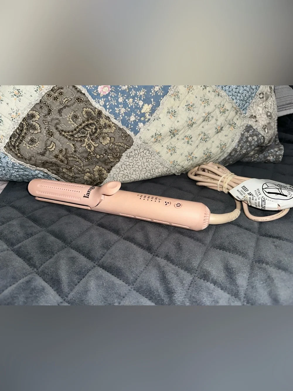 Lange Pink Ceramic Hair Straightener / Curling Iron