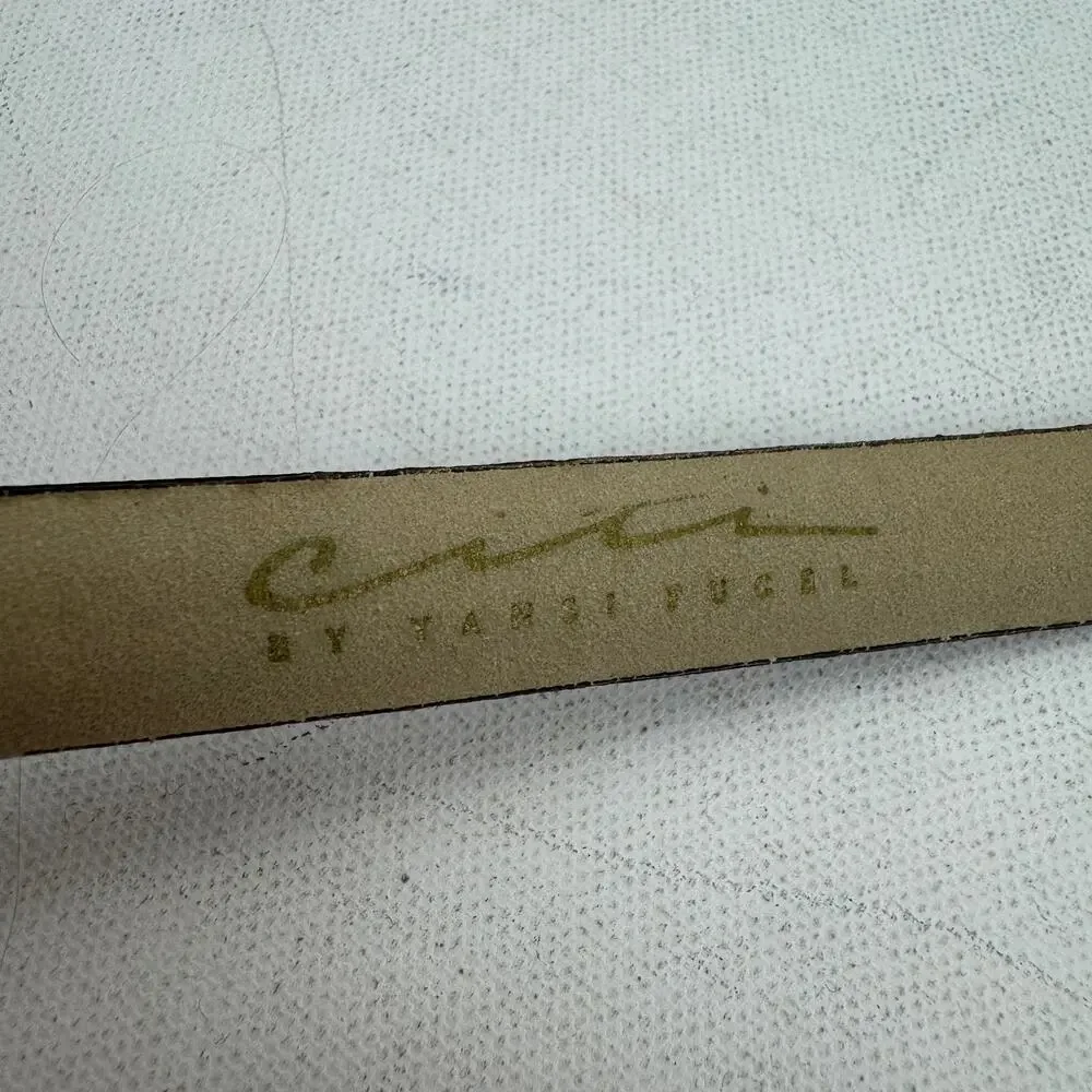 VTG Citi by Yansel Fugel Leather Skinny Belt