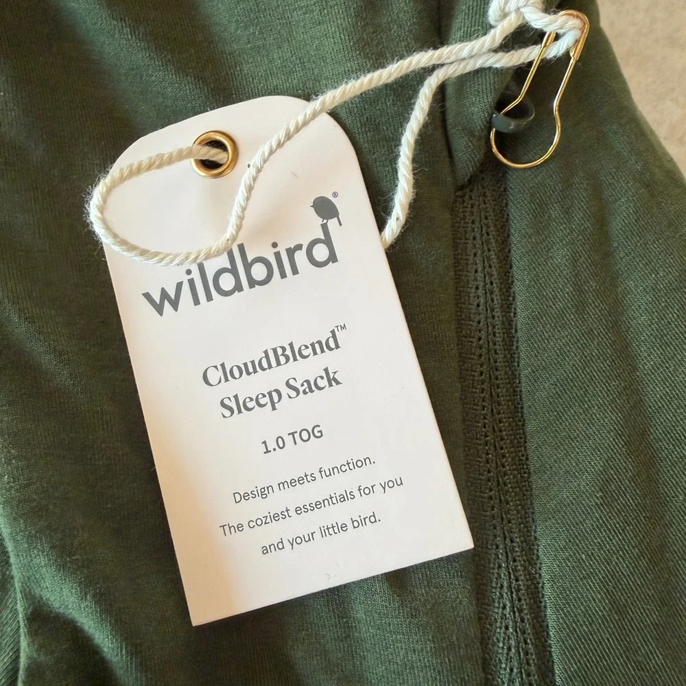 Wildbird CloudBlend Sleep Sack 1.0 TOG Bushwren Green Large Wearable Blanket NWT