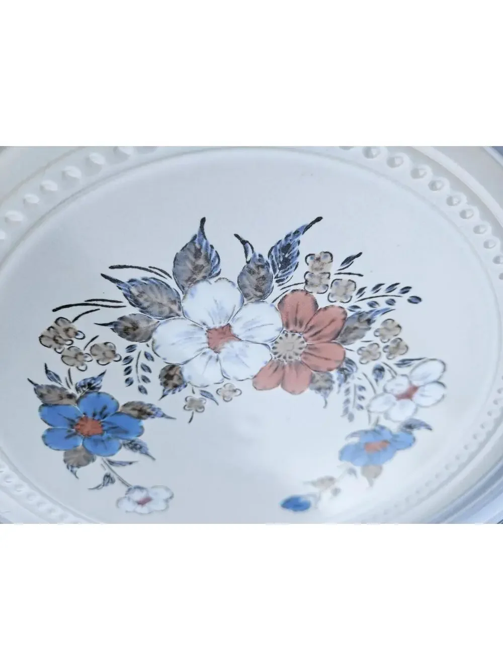 Vintage Johann Haviland Blue Bouquet Dinner Plate 10.75