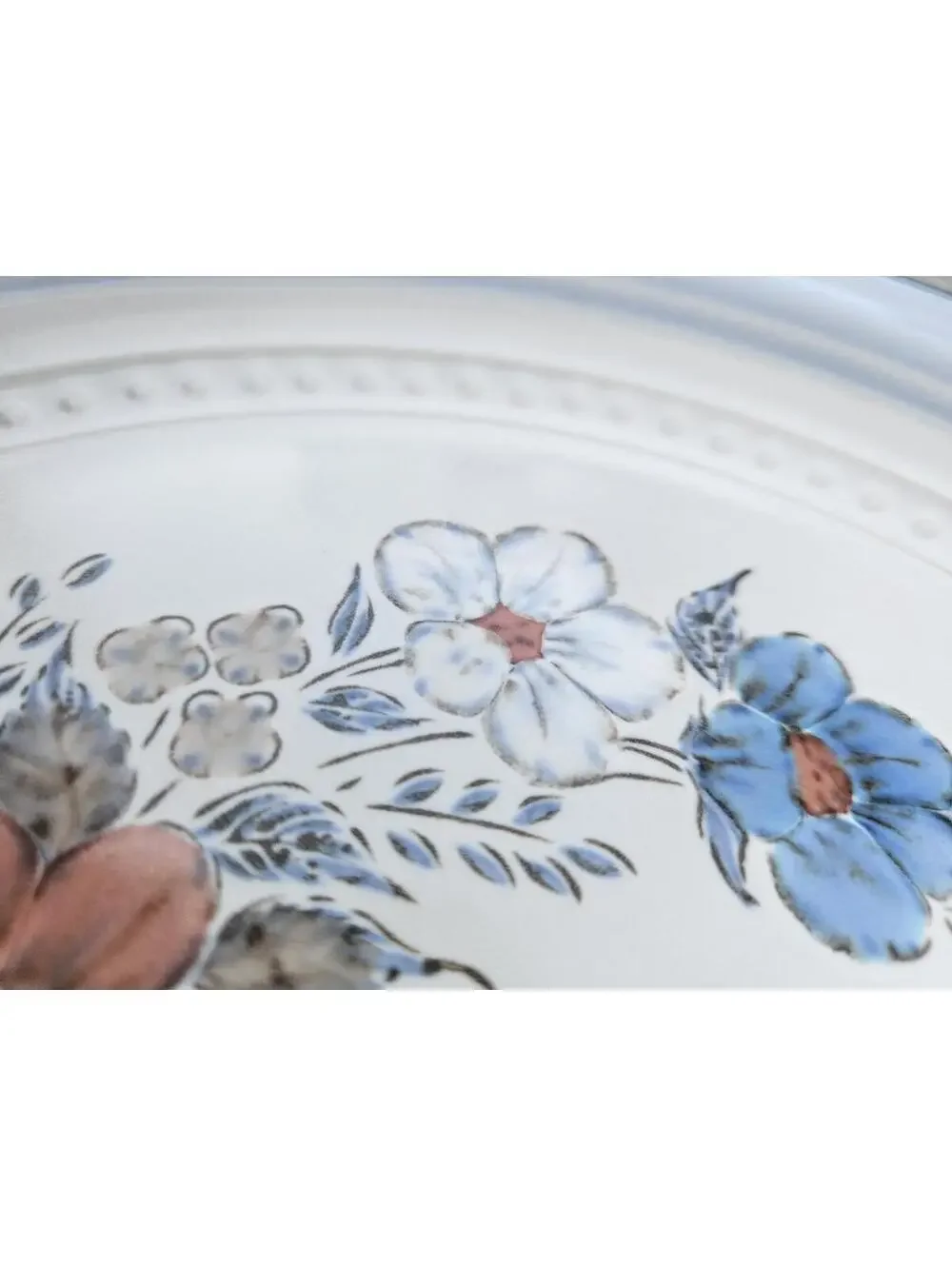Vintage Johann Haviland Blue Bouquet Dinner Plate 10.75