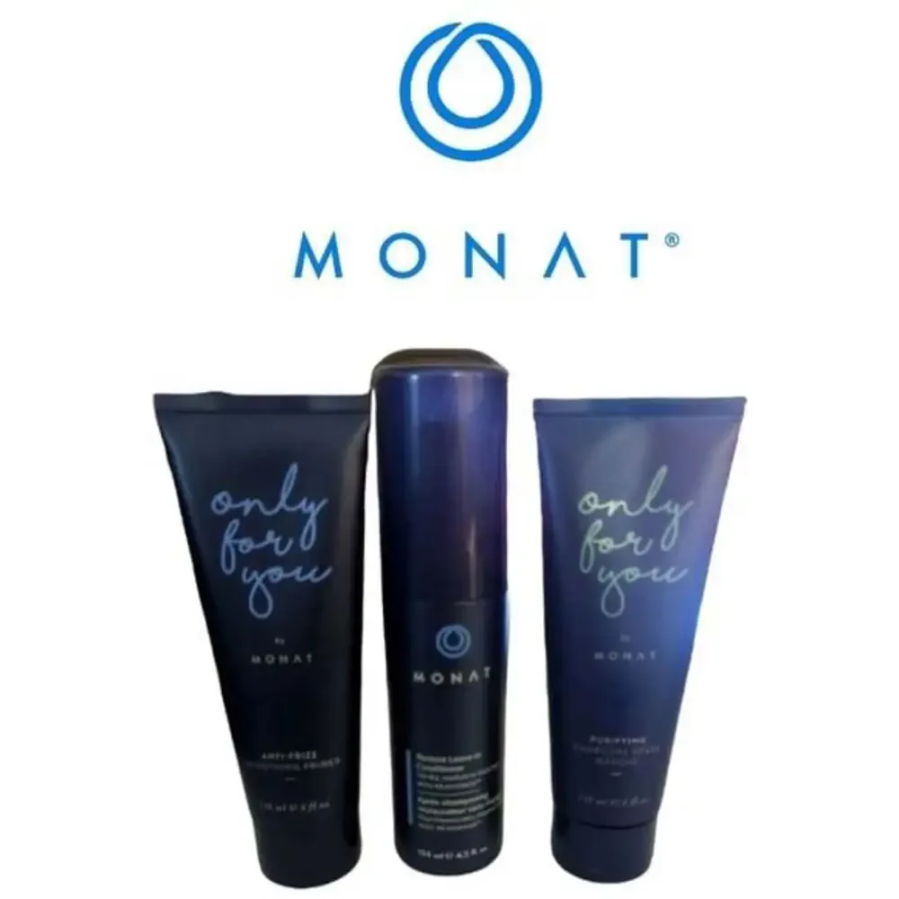 New Set 3  Monat Restore Leave-In Conditioner, Charcoal Masque, Smoothing Primer