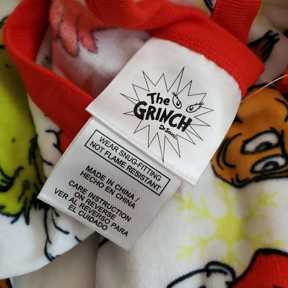 Dr. Seuss cozy set grinch