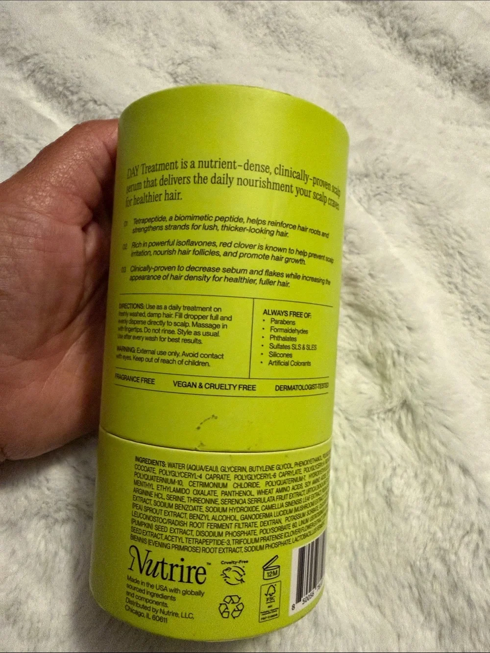 Nutrire T.1 Day Nourishing Scalp Serum - Lime Green