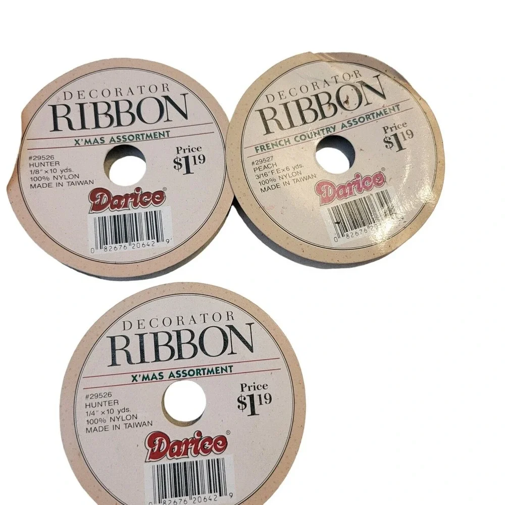 Vintage Decorative‎ Satin Spool Darice Offray Frank's Ribbon Various Sizes