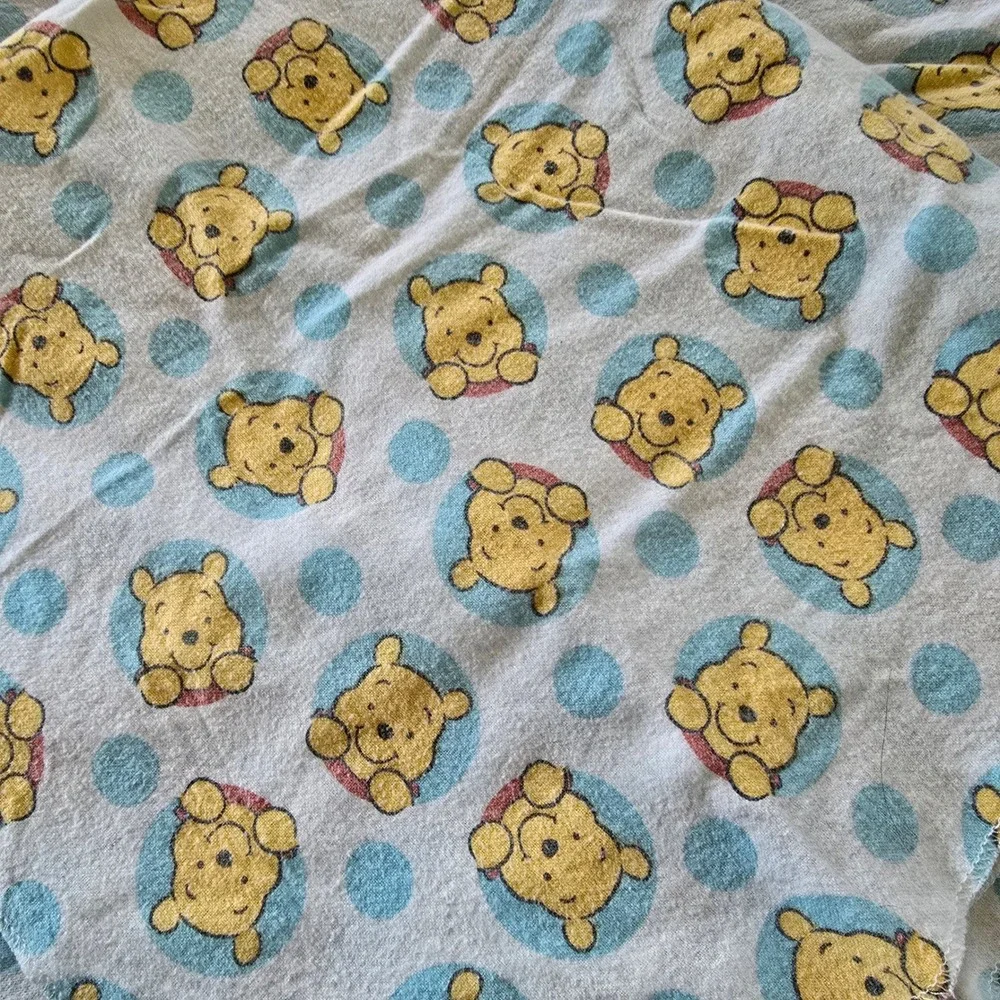 Disney Winnie the Pooh Receiving Blankets Unisex OS Blue White‎ 2PK Polka Dot