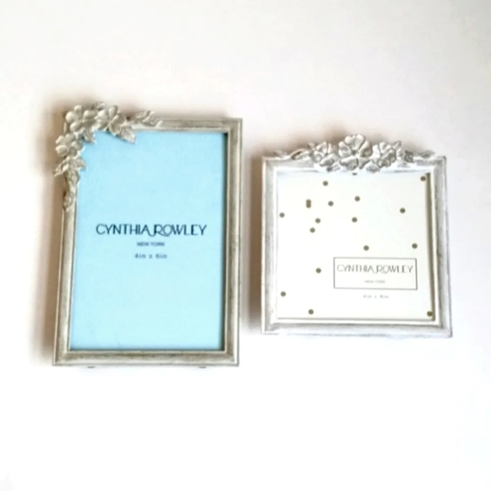 Shabby Chic White Washed/ Aged Sea Foam Green Shabby Chic Picture Frame Set of 3