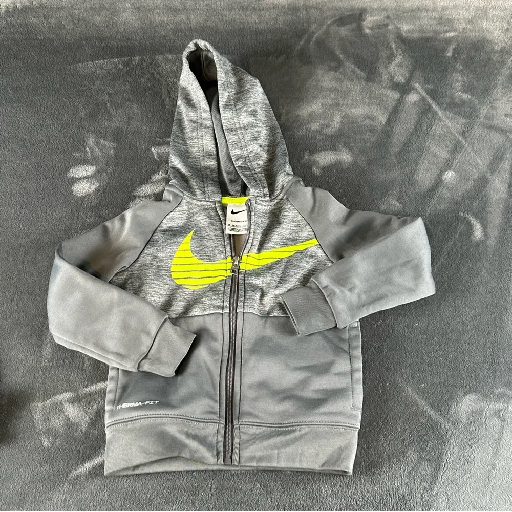 Nike Therma Fit Track Suit Hoodie & Pants Set‎ Toddlers 2T Gray