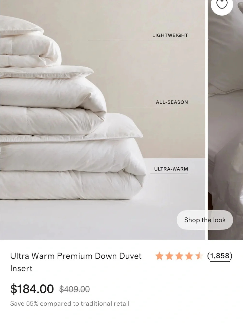 Lightweight Premium Down Comforter