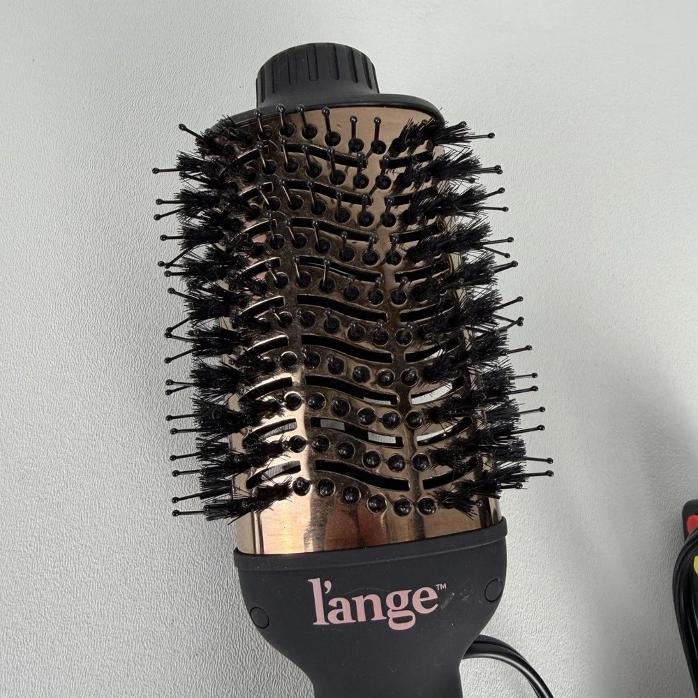 L'ange Hair Dryer Brush Le Volume Volumizingw 2-in-1 Rose Gold Titanium Black