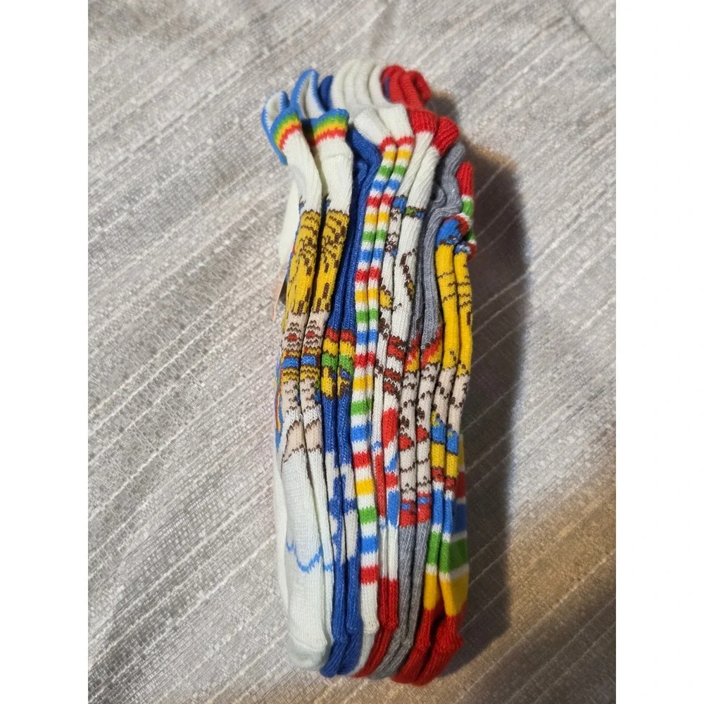 Rainbow Brite No-Show Socks 6 Pair Pack Womens Shoe Size 4-10 Retro 80s Graphics