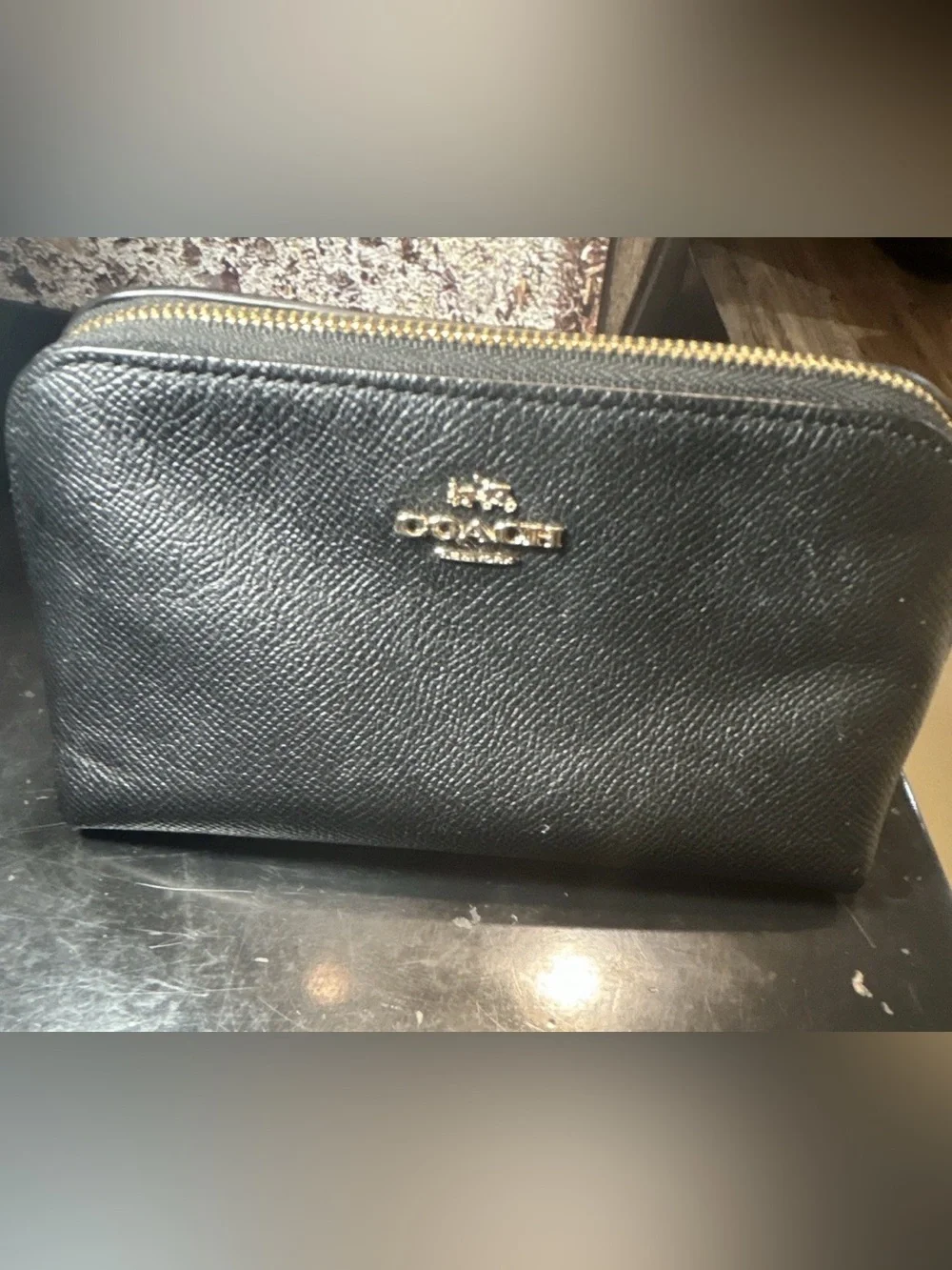 Coach sleek black