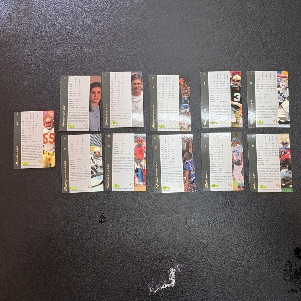1993 Classic McDonald's All-American‎ 11 Card Lot