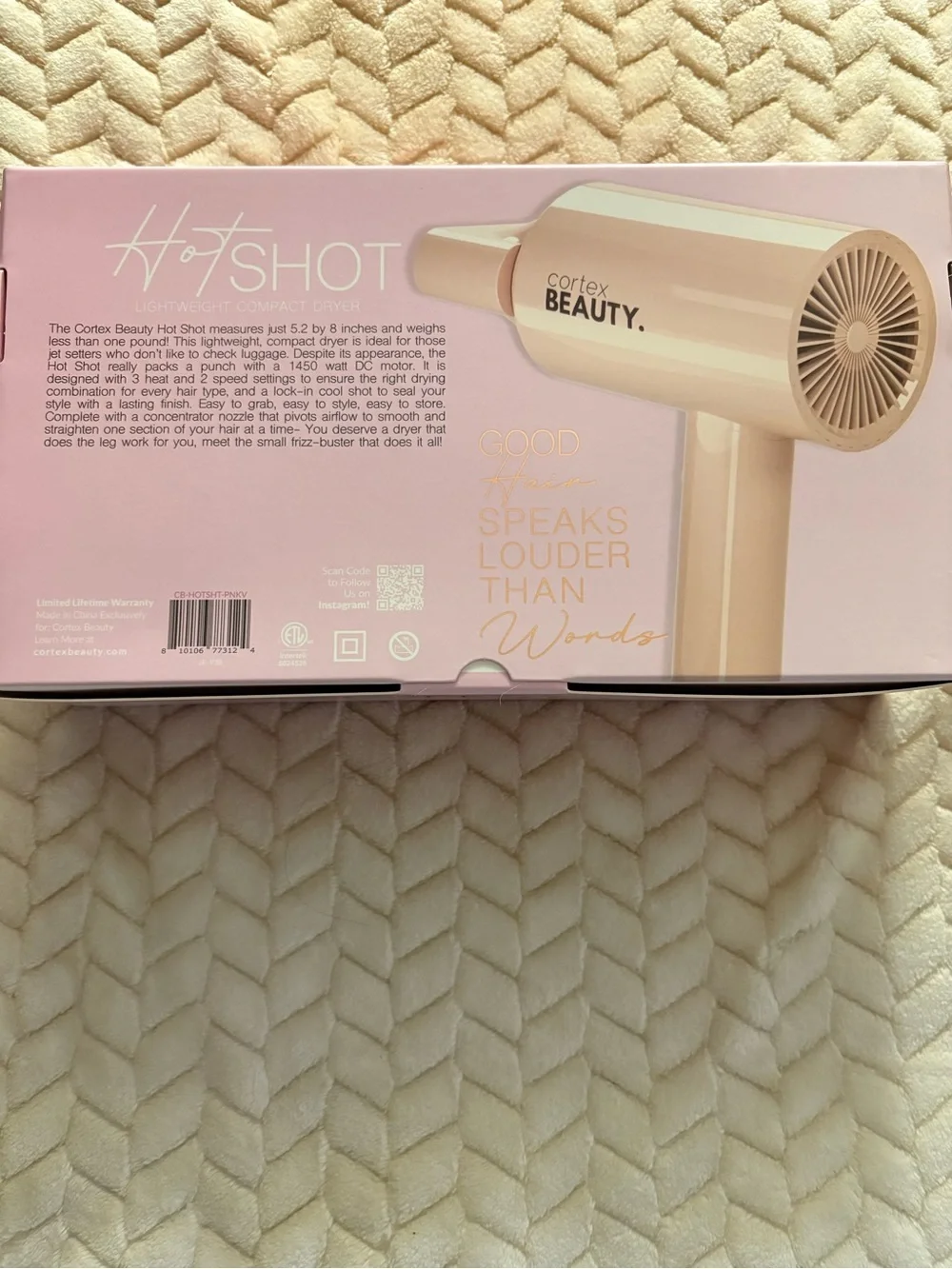 HotShot Lightweight Compact Dryer - Pink
