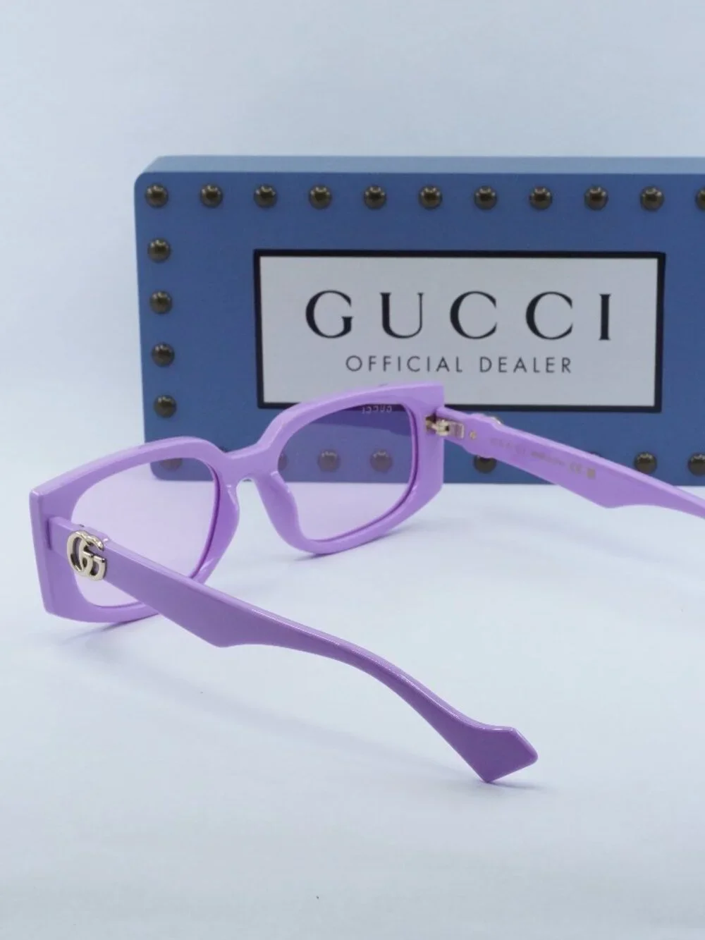 Gucci GG1534S 004 Rectangle Sunglasses - Lilac / Violet