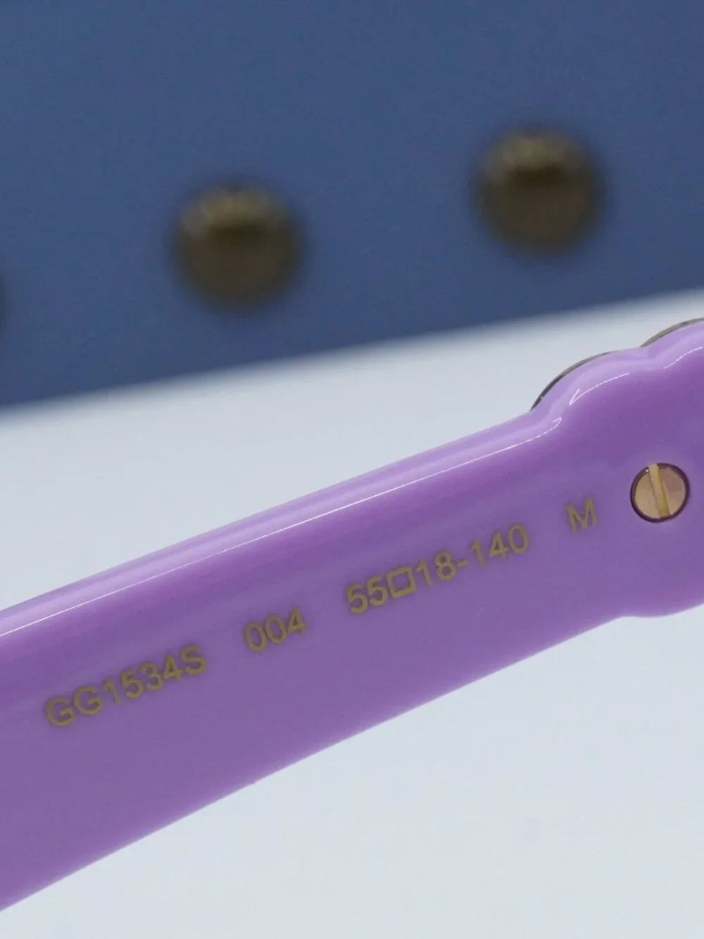 Gucci GG1534S 004 Rectangle Sunglasses - Lilac / Violet