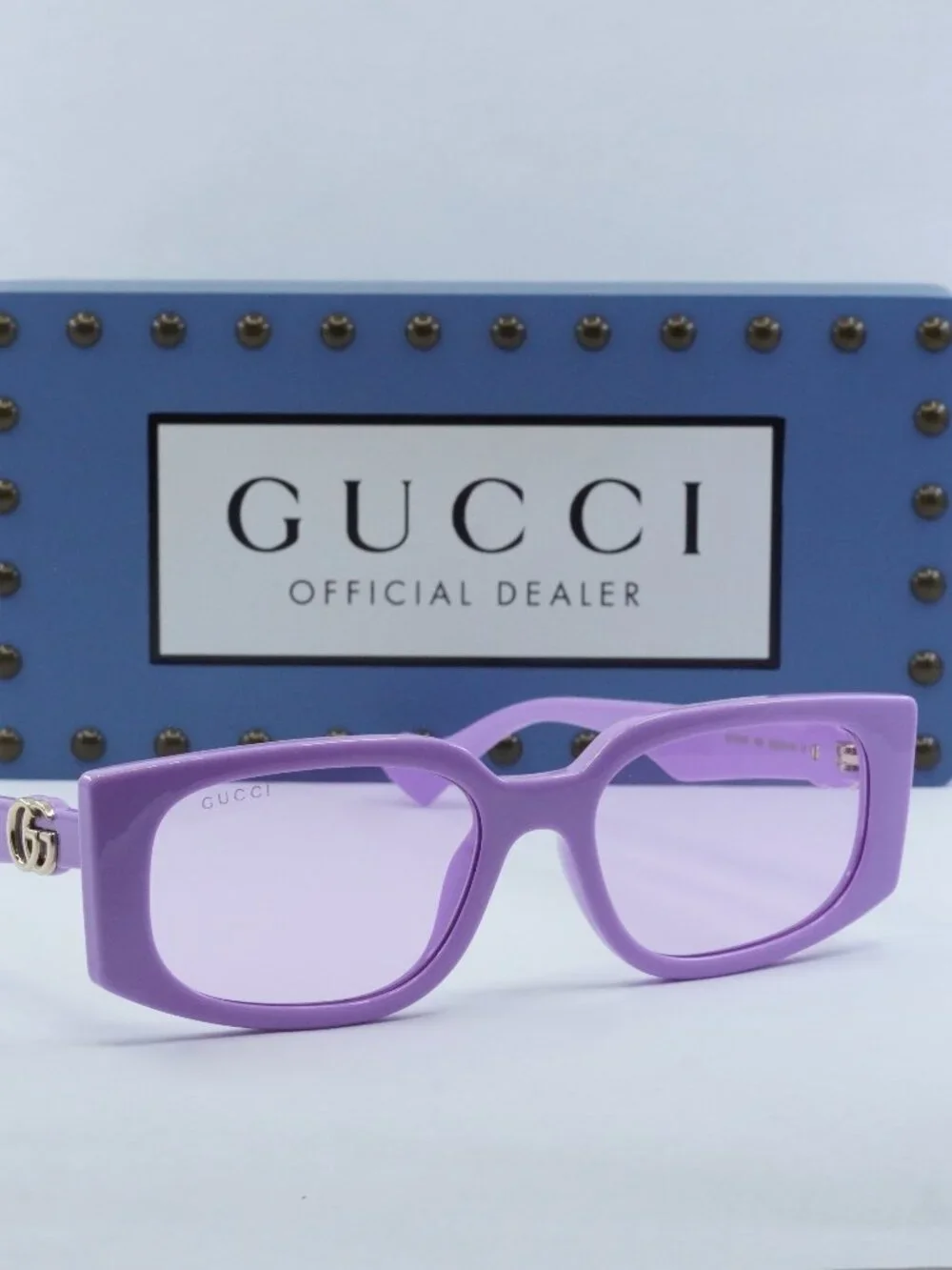 Gucci GG1534S 004 Rectangle Sunglasses - Lilac / Violet