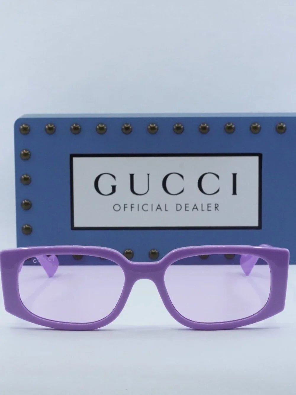 Gucci GG1534S 004 Rectangle Sunglasses - Lilac / Violet