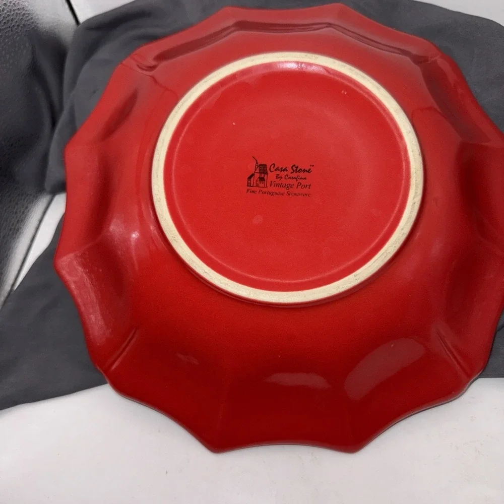 Casa Stone Vintage Port By Casafina Shallow Bowl Great Condition 9 1/2