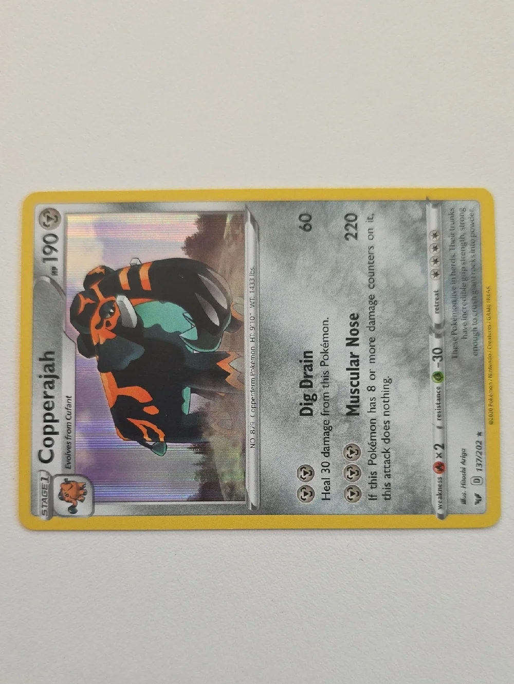 Pokemon Cufant And Copperajah Card