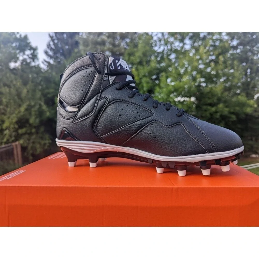 Jordan‎ Football Cleats Mens 9.5 Black Air Jordan 7 Retro TD Lunarlon 719543-010