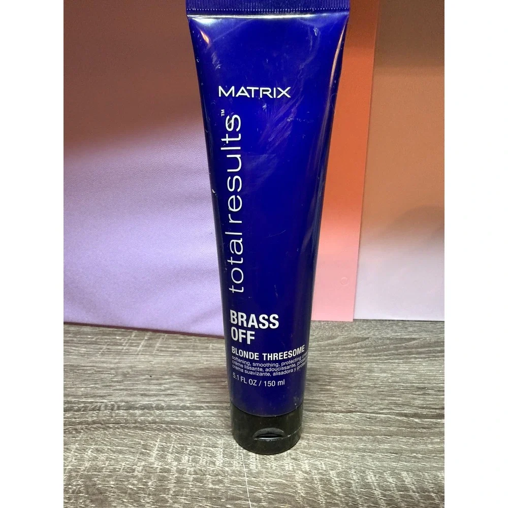 Matrix Total Results‎ Brass Off Blonde Leave In Cream Blue Toner 5.1oz