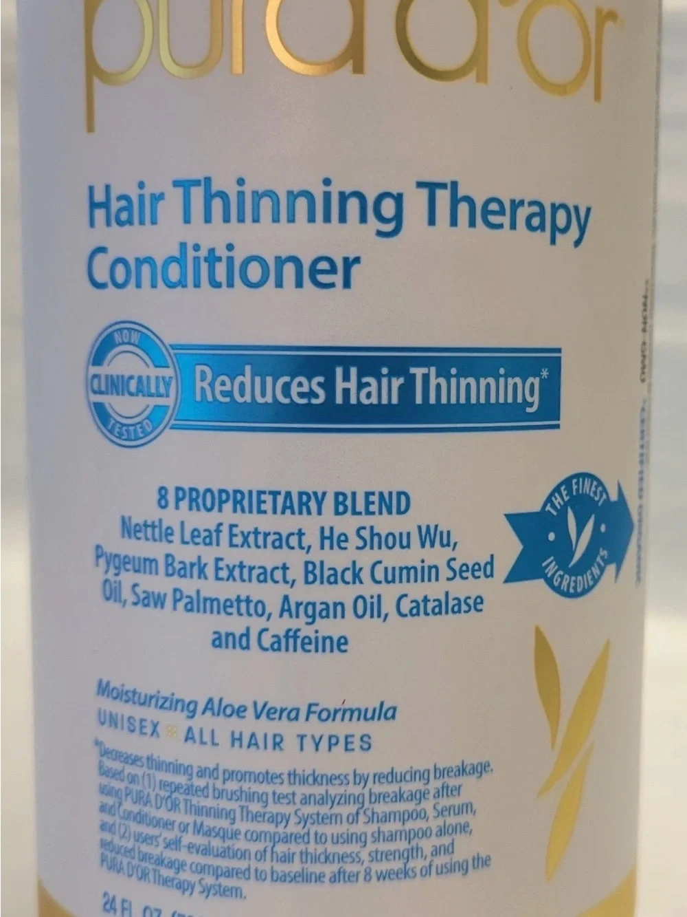 Pura D'Or Hair Thinning Therapy Shampoo & Conditioner Set 24oz