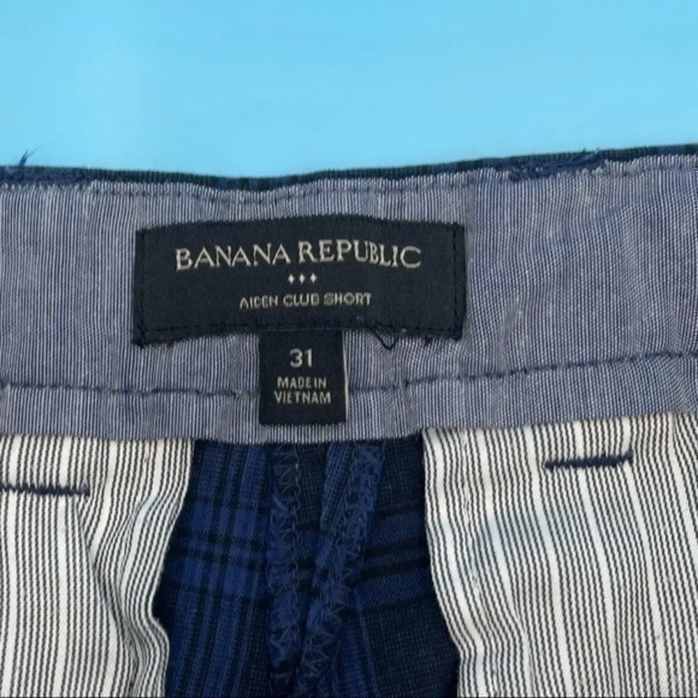 Banana Republic Aiden Club Plaid Shorts