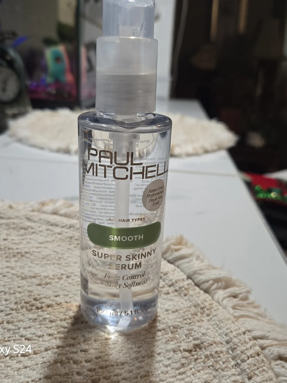 Paul Mitchell Smooth Super Skinny Serum - Clear Bottle with Green Accent