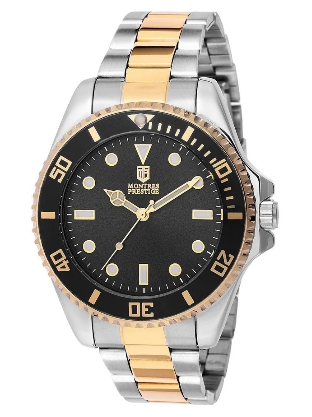 Montres Prestige X Invicta Two-Tone Black Dial Men's Watch