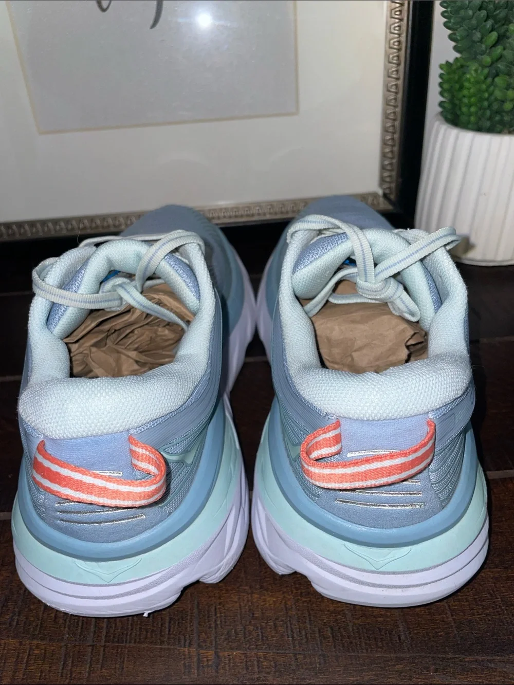 Hoka lining exposed