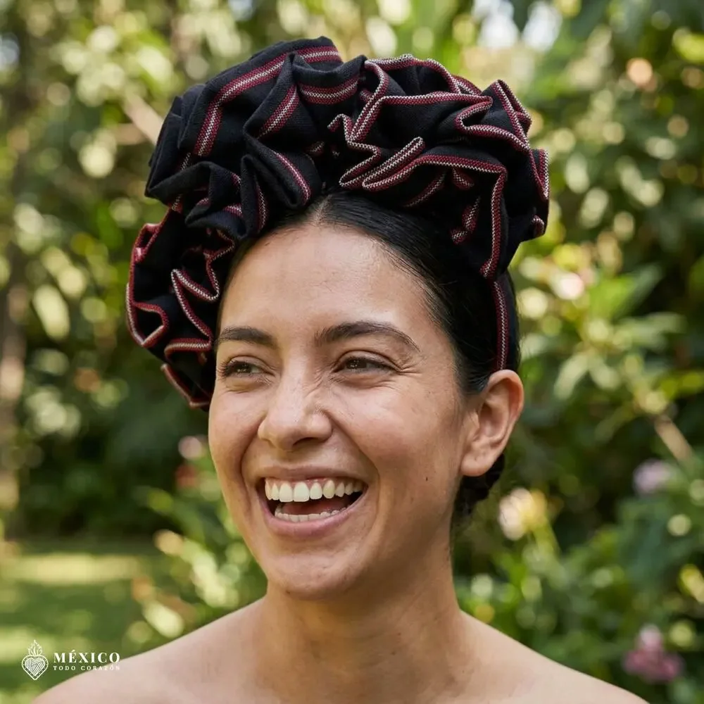 Traditional Mexican Cambaya Headband – Handmade Artisan Diadema
