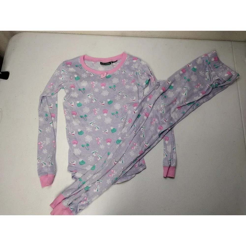 Girls Pajama Bundle 4 Sets Athletic Works Danskin Cat & Jack Kidtopia Size 8 M