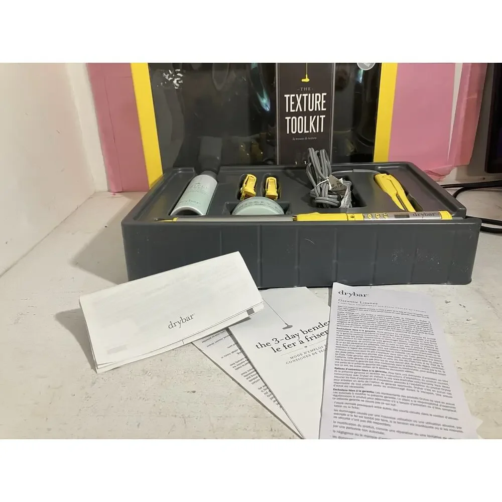DryBar Texture Toolkit NEW Limited Edition Curling Detailing Iron Product NIB