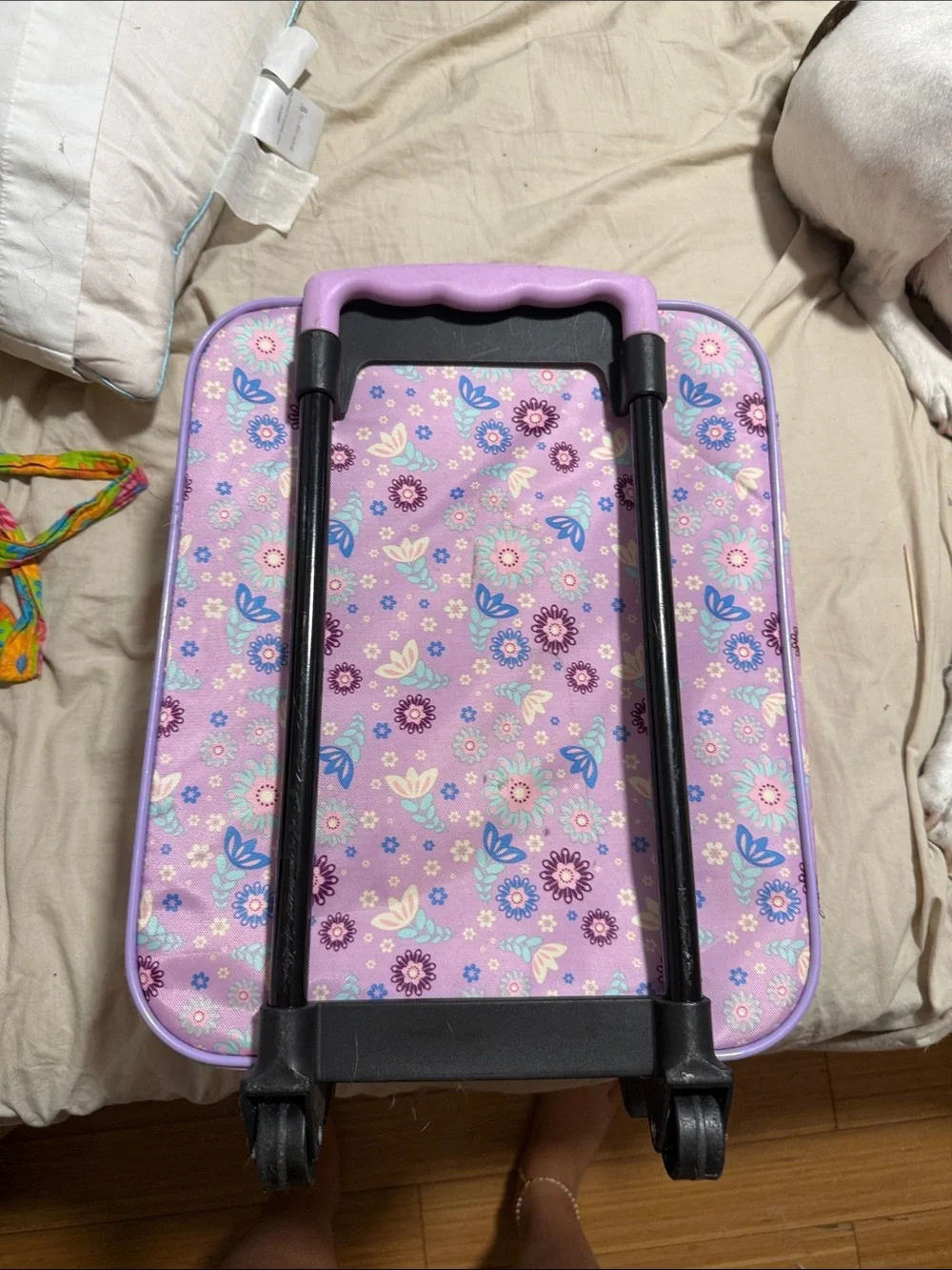 Disney Frozen Rolling Suitcase in Purple, Blue, Silver and Yellow