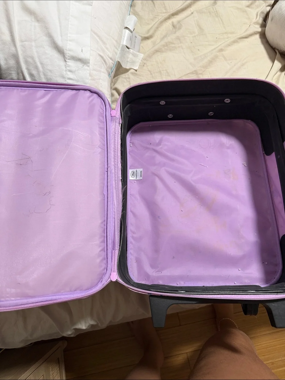 Disney Frozen Rolling Suitcase in Purple, Blue, Silver and Yellow