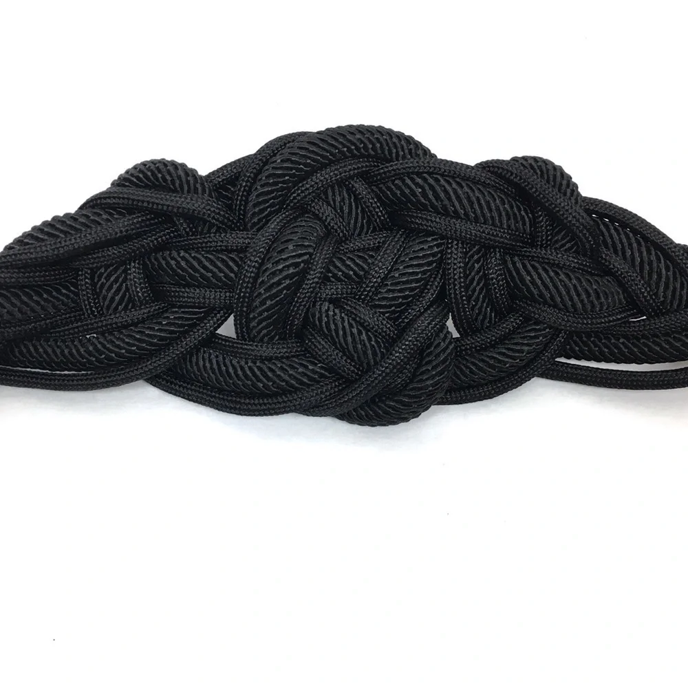 VINTAGE Belt Leather Shop Braided Woven Cord Boho 80s 90s Retro Western Festival