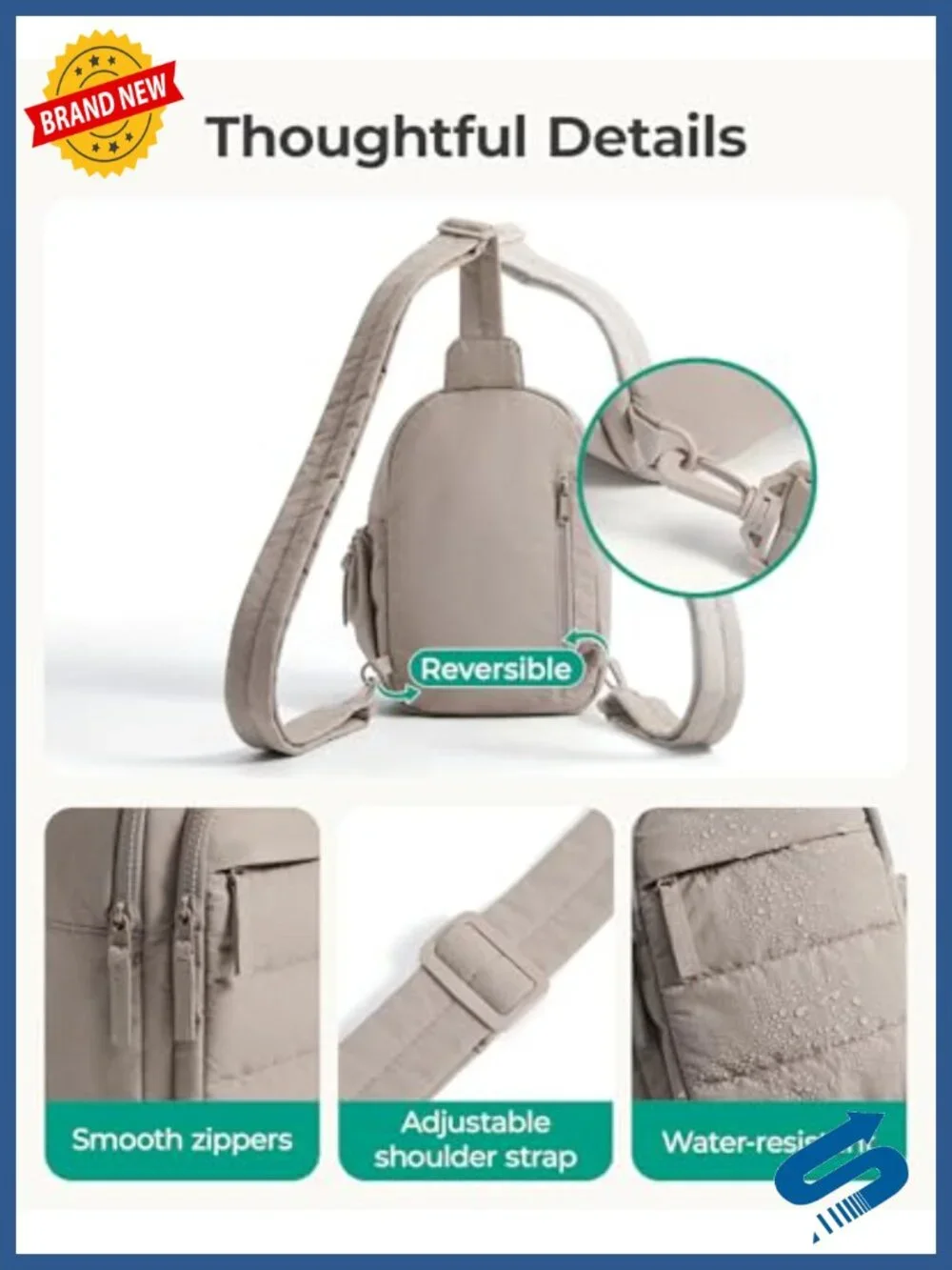 Quilted Puffer Sling Bag for Women, RFID Blocking Crossbody Purse, Travel