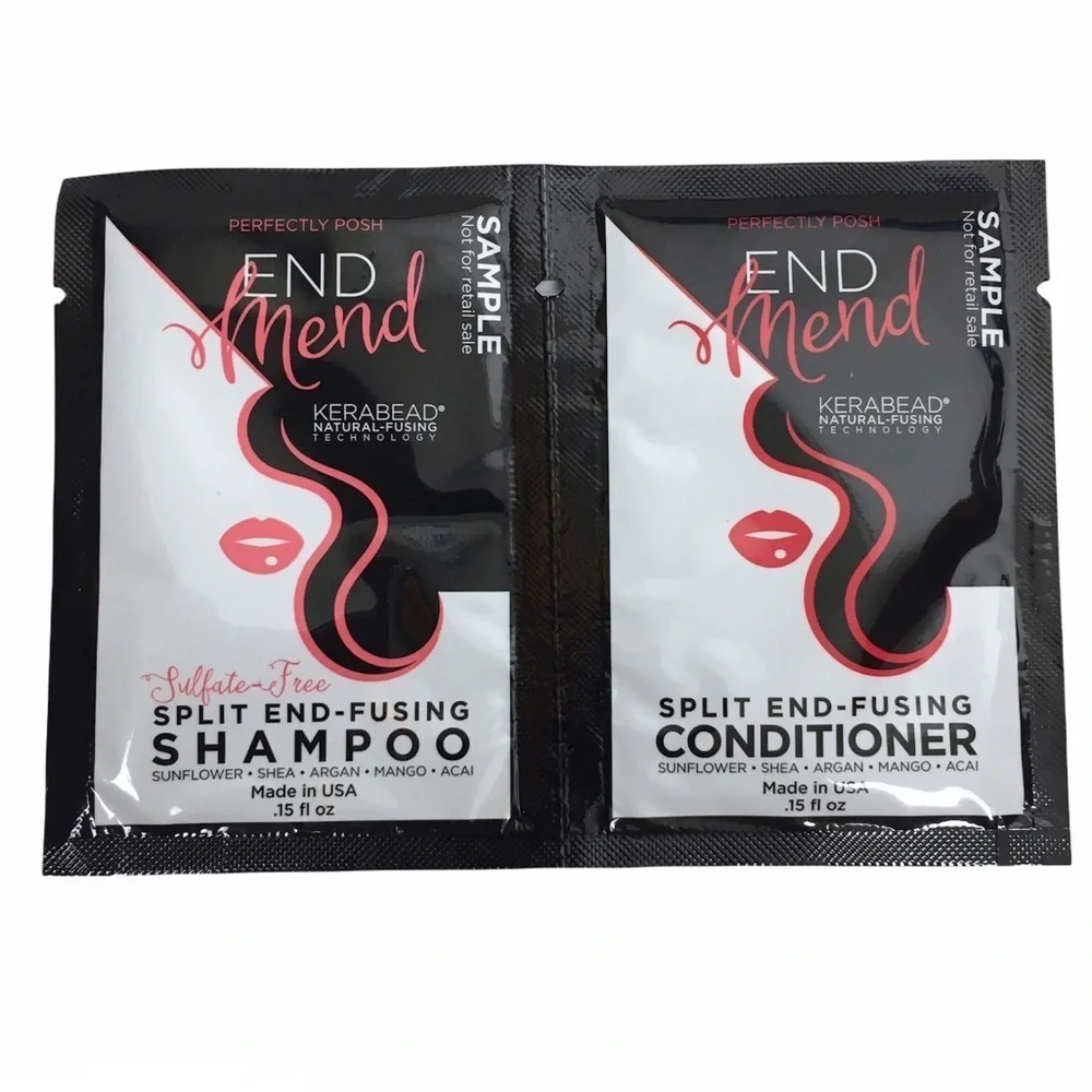 PERFECTLY POSH End Mend Split End Fusing Shampoo Conditioner Sample Packs