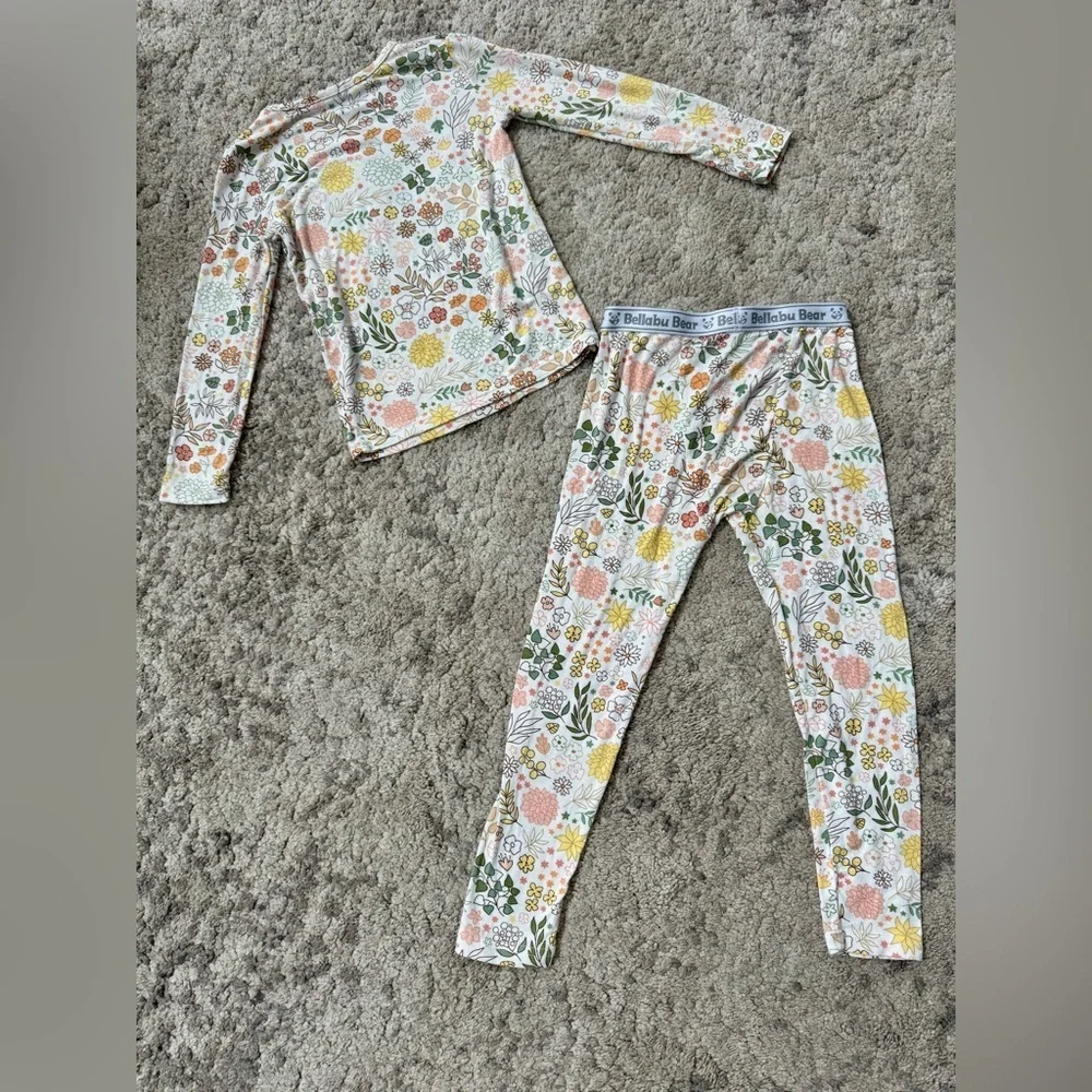 Girls BellaBu Bear bamboo pajamas size 3T