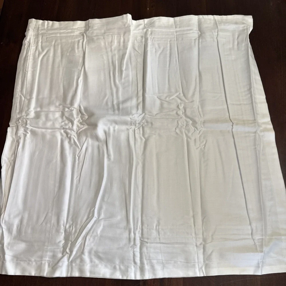 Wamsutta Euro Pillow Sham Hotel Baratta Stitch White Double Border Cotton New