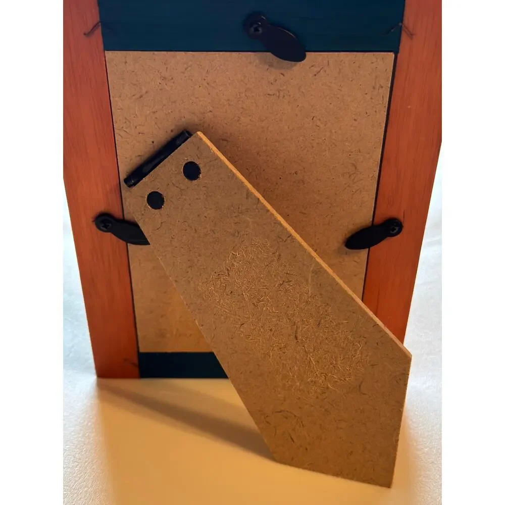 Avanti Original · Wood Picture Frame · Color Block · Blue & Brown · 4x6