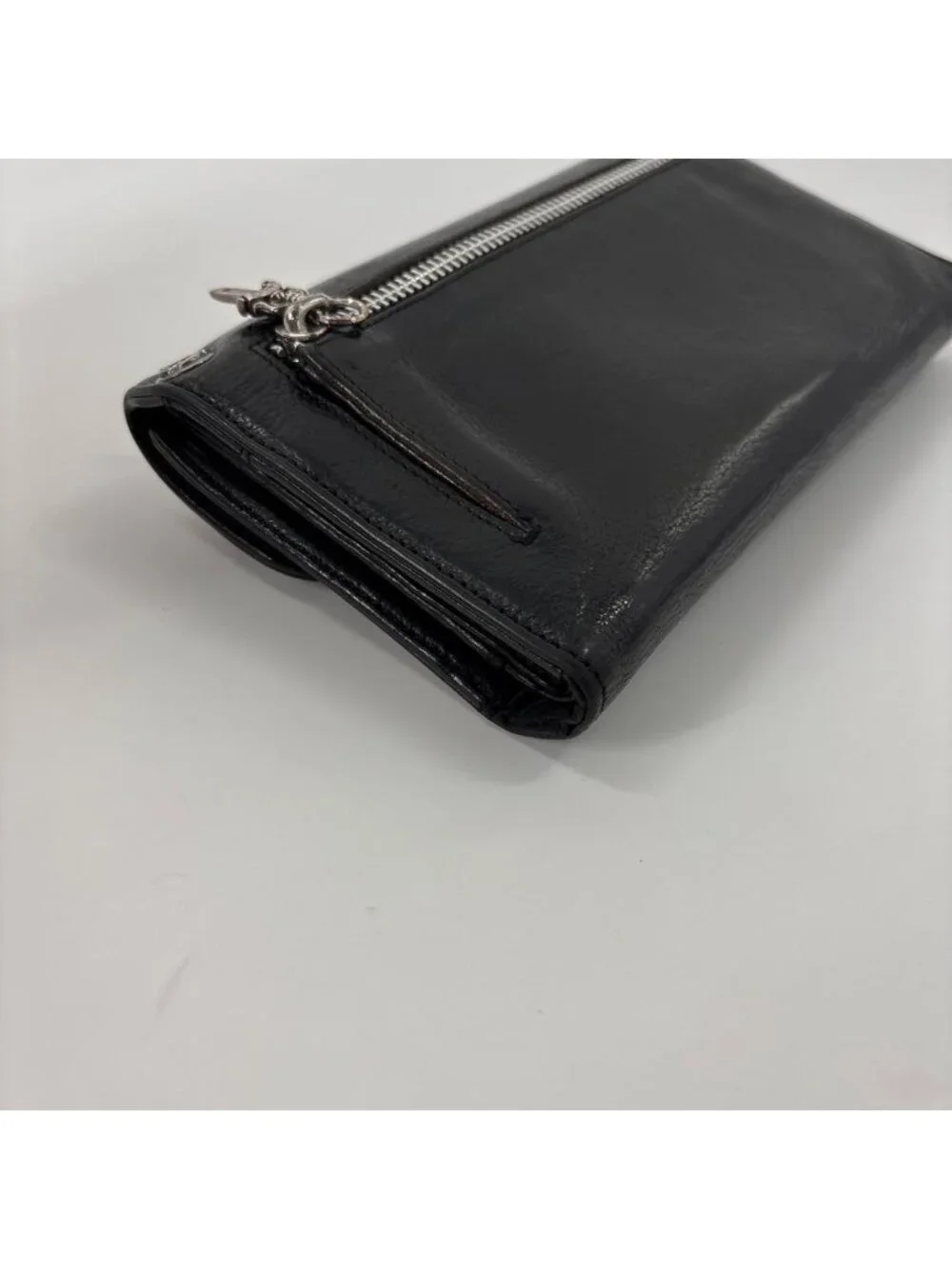 Chrome Hearts Super Wave Cross Ball Wallet Black