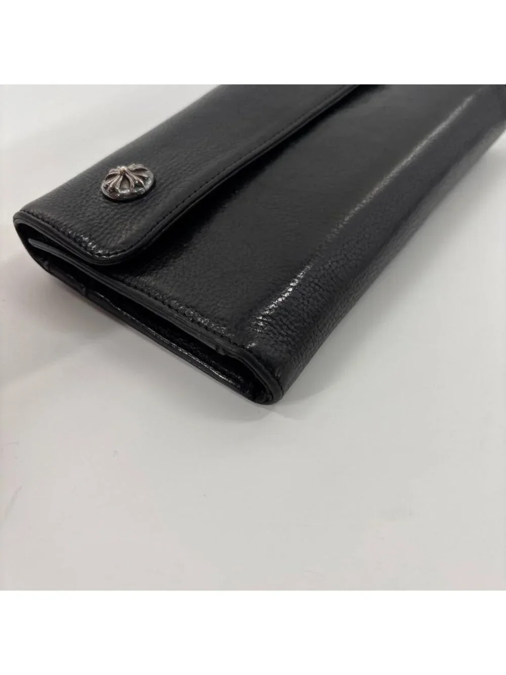 Chrome Hearts Super Wave Cross Ball Wallet Black