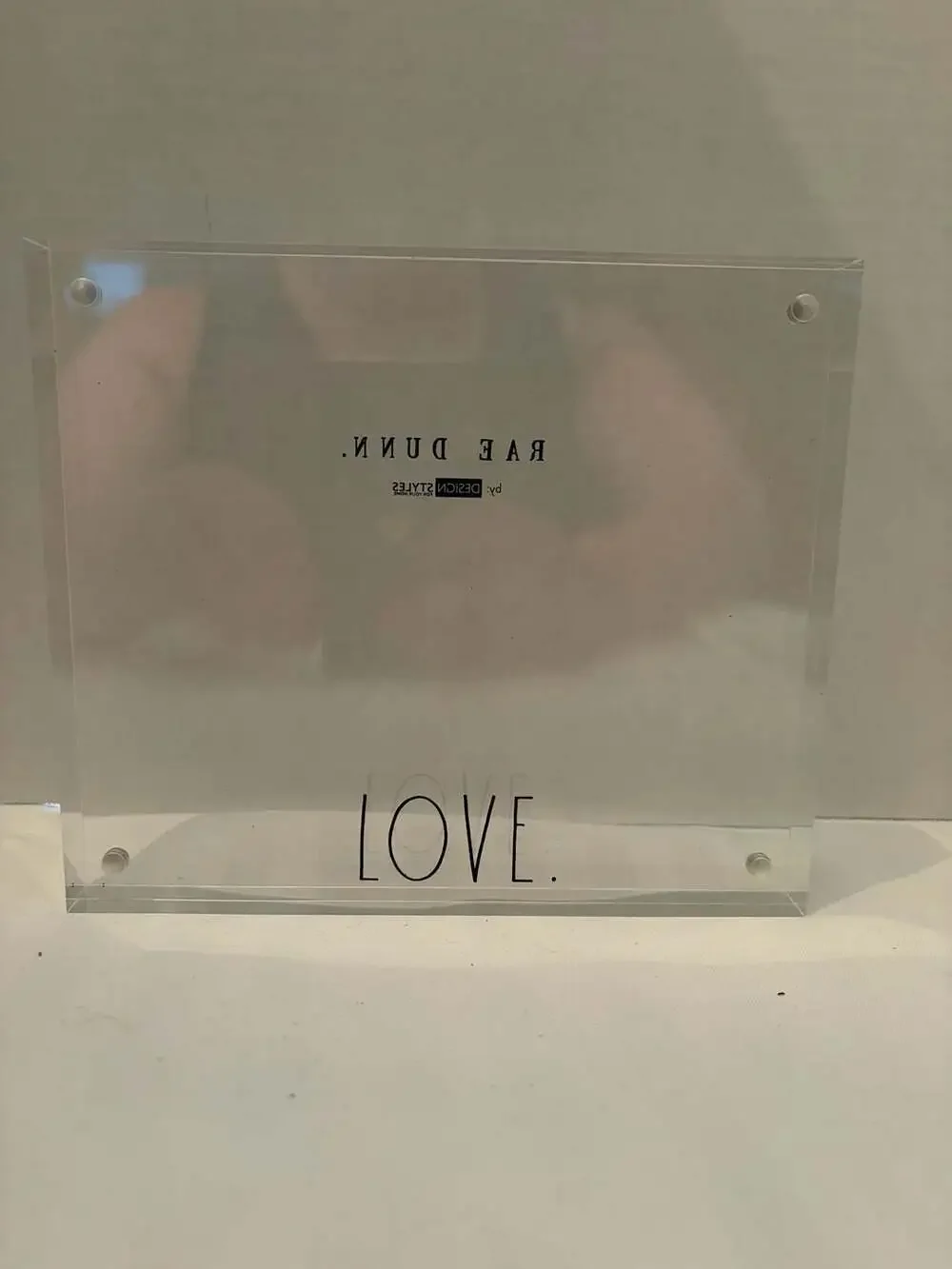 Rae Dunn LOVE Acrylic Magnetic Floating Picture Frame