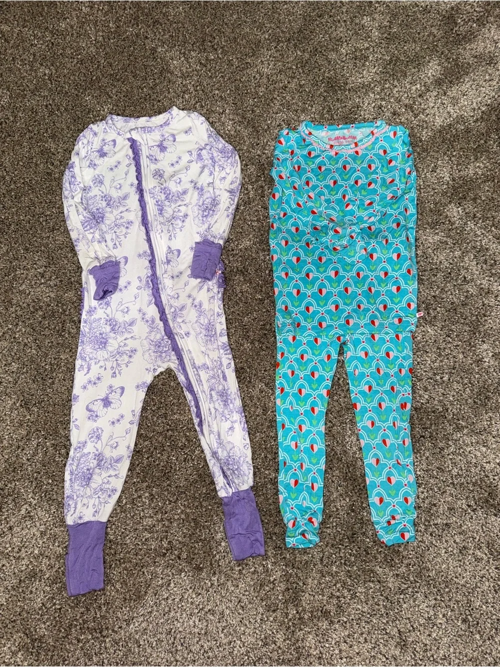 Ruffle Butts solid purple closure