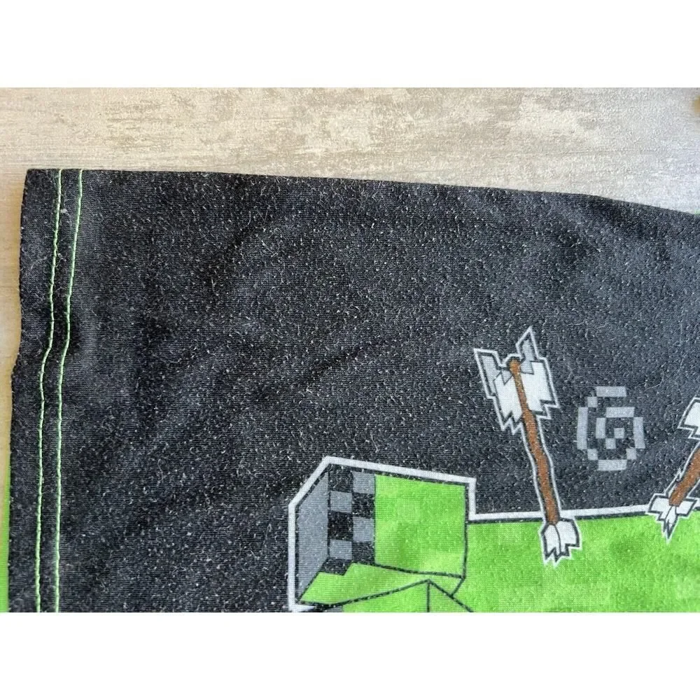 Minecraft Boys 4 Piece CREEPERS Pajama Set Sleep Lounge Pjs Gamer 8 Youth Rare